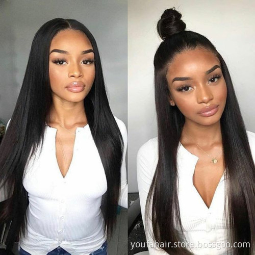 Wholesale 100%  Natural Black Raw Cuticle Aligned Virgin Hair Bundles Human Hair Vendors Mink Brazilian Straight Hair Extensions